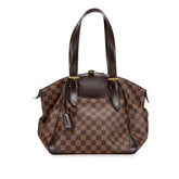 ルイ ヴィトン ダミエ ヴェローナMM ハンドバッグ ショルダーバッグ N41118 ブラウン PVC レザー レディース LOUIS VUITTON 【中古】
